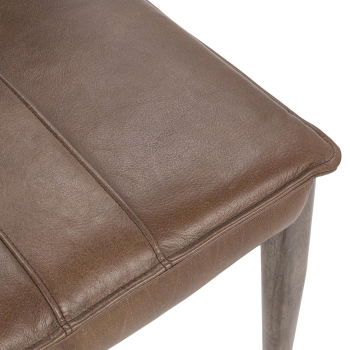 Classic Home - Lynden Set of 2 Top Grain Leather Dining Chair - 53006503 - GreatFurnitureDeal