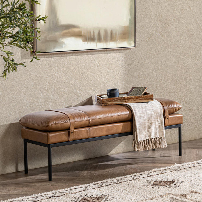 Classic Home - Celiah Accent Bench in Tan - 53006525