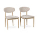Classic Home - Tiber Set of 2 Oak Wood Dining Chairs - 53006534 - GreatFurnitureDeal