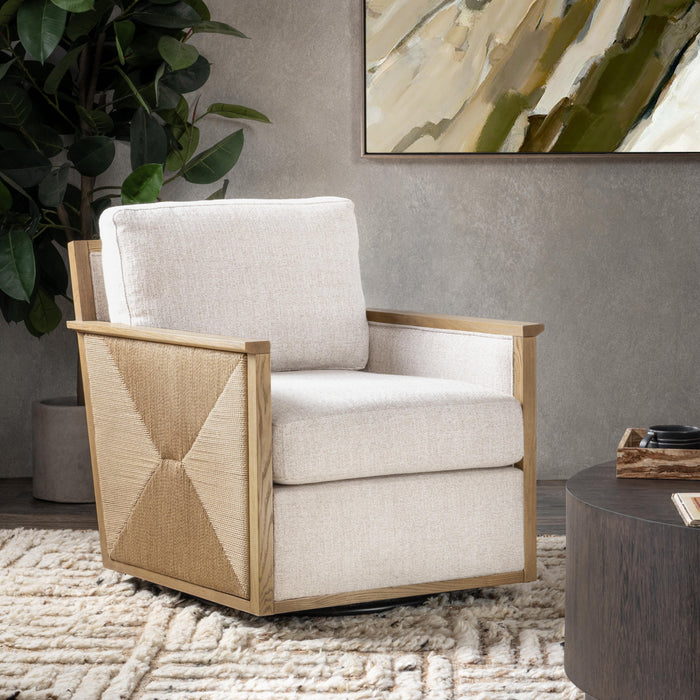 Classic Home - Norman Swivel Accent Chair - 53006541 - GreatFurnitureDeal