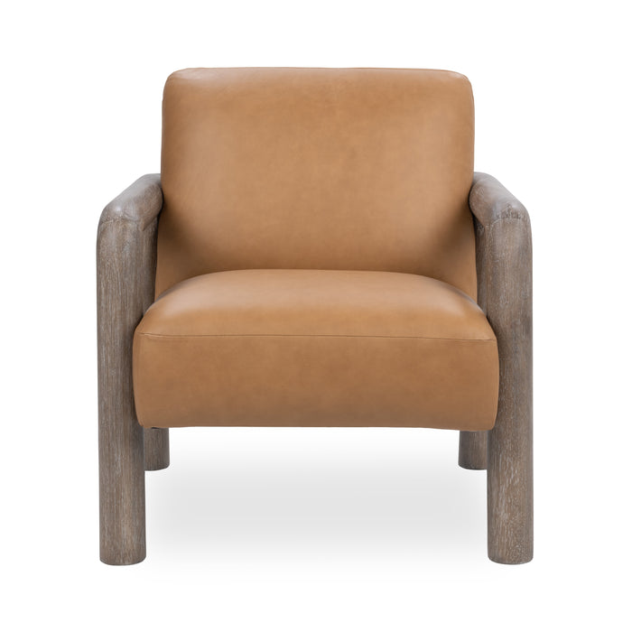 Classic Home - Reyna Top Grain Leather Accent Chair - 53006564 - GreatFurnitureDeal