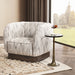 Classic Home - Rinner Upholstered Fabric Swivel Accent Chair - 53006566 - GreatFurnitureDeal