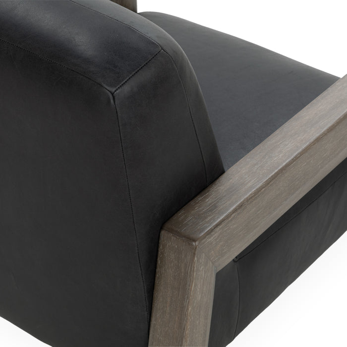 Classic Home - Aliza Top Grain Leather Accent Chair - 53006605 - GreatFurnitureDeal