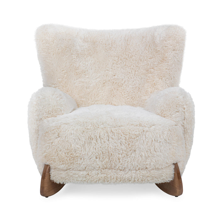 Classic Home - Riya Upholstered Fabric Plush Accent Chair - 53006612 - GreatFurnitureDeal
