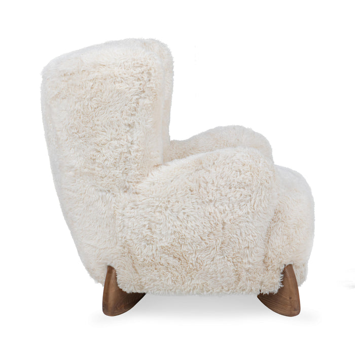 Classic Home - Riya Upholstered Fabric Plush Accent Chair - 53006612 - GreatFurnitureDeal