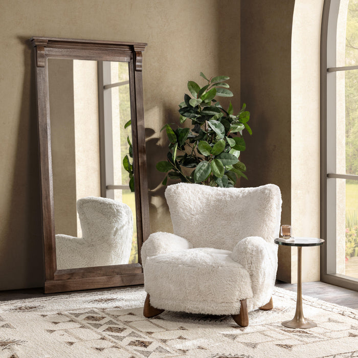 Classic Home - Riya Upholstered Fabric Plush Accent Chair - 53006612 - GreatFurnitureDeal