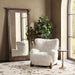 Classic Home - Riya Upholstered Fabric Plush Accent Chair - 53006612 - GreatFurnitureDeal