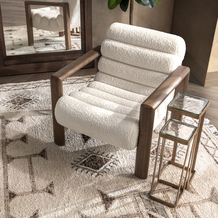 Classic Home - Dahlia Upholstered Fabric Accent Chair - 53006613 - GreatFurnitureDeal