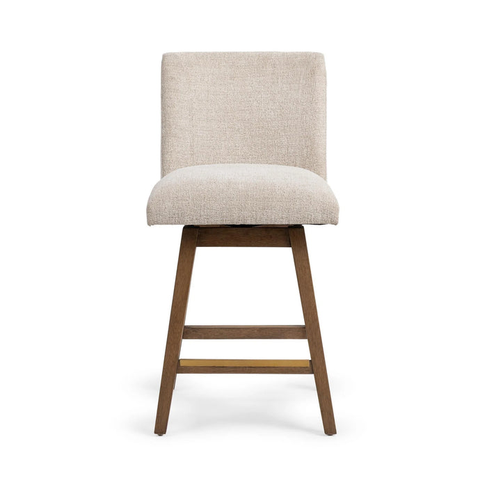 Classic Home - Ava Swivel Counter Stool in Vanilla Oat - 53006653
