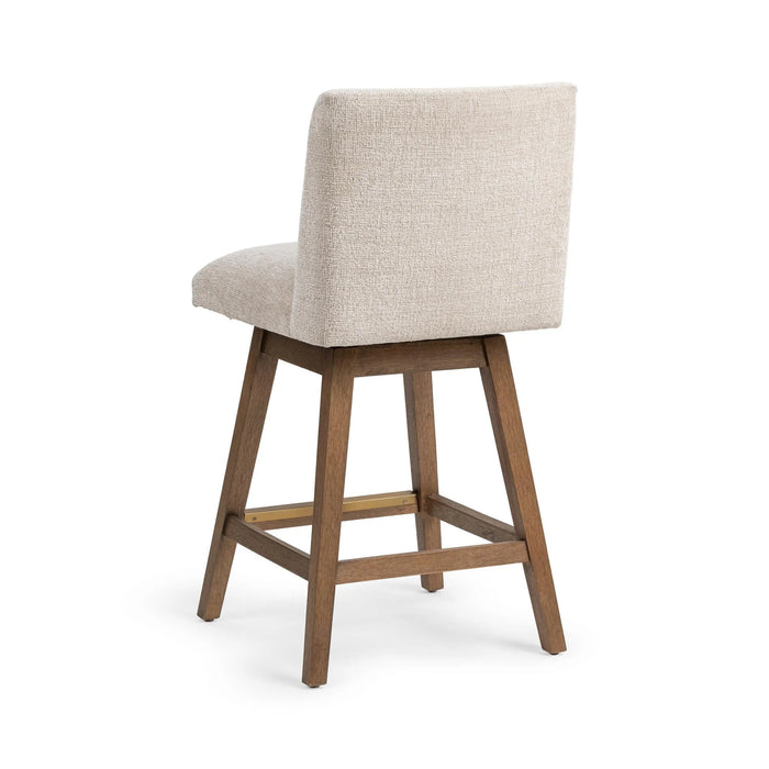 Classic Home - Ava Swivel Counter Stool in Vanilla Oat - 53006653