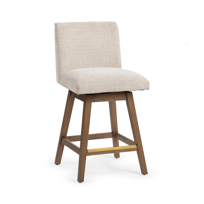Classic Home - Ava Swivel Counter Stool in Vanilla Oat - 53006653