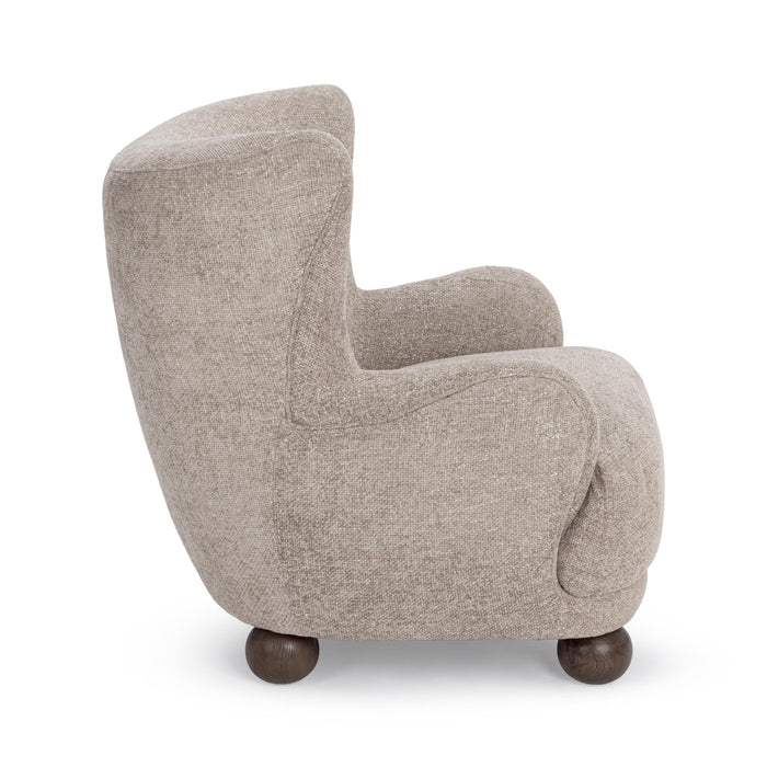 Classic Home - Penelope Accent Chair in Mushroom Taupe - 53006659