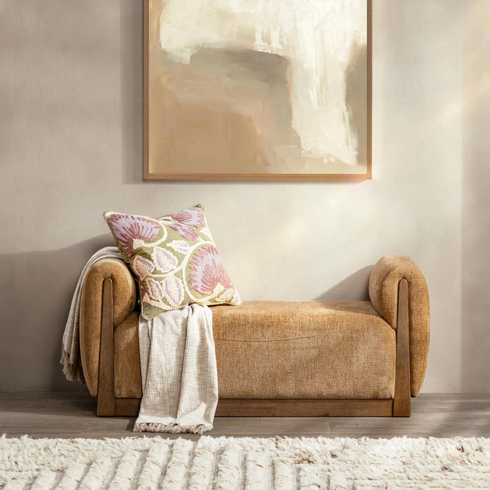 Classic Home - Soraya Accent Bench in Spiced Amber - 53006670