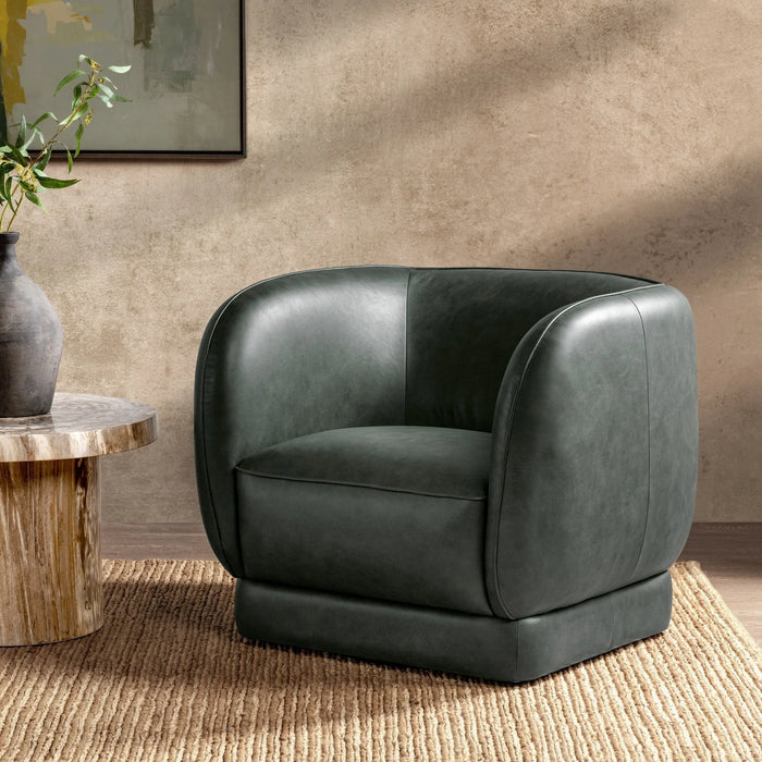 Classic Home - Rinner Swivel Chair in Hunter Green - 53006690 - GreatFurnitureDeal