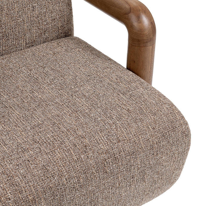 Classic Home - Welson Swivel Accent Chair in Warm Mocha - 53006702 - GreatFurnitureDeal