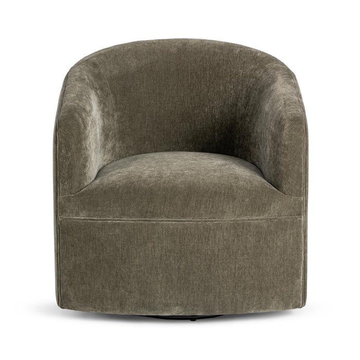 Classic Home - Valencia Swivel Accent Chair in Olive Moss - 53006721