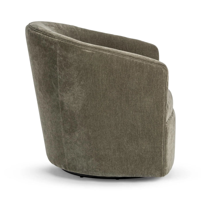 Classic Home - Valencia Swivel Accent Chair in Olive Moss - 53006721