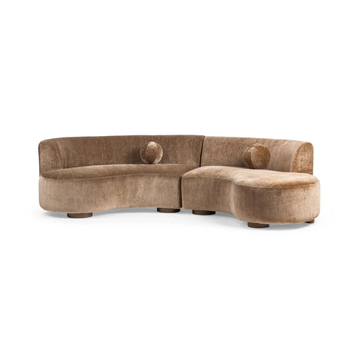Classic Home - Octavia 2 Piece Sectional in Walnut Heather - 53006725 - GreatFurnitureDeal