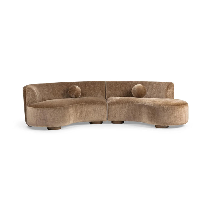 Classic Home - Octavia 2 Piece Sectional in Walnut Heather - 53006725