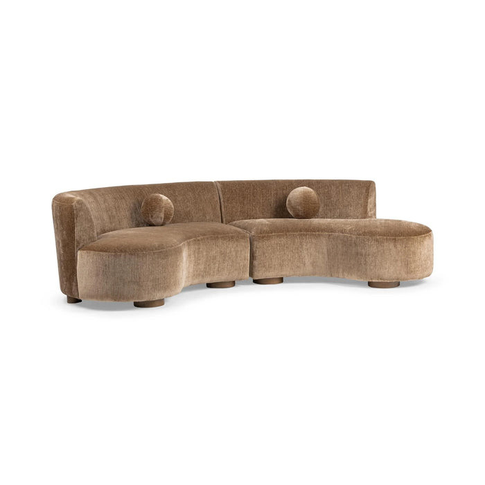 Classic Home - Octavia 2 Piece Sectional in Walnut Heather - 53006725