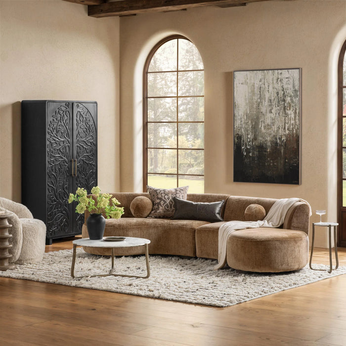 Classic Home - Octavia 2 Piece Sectional in Walnut Heather - 53006725