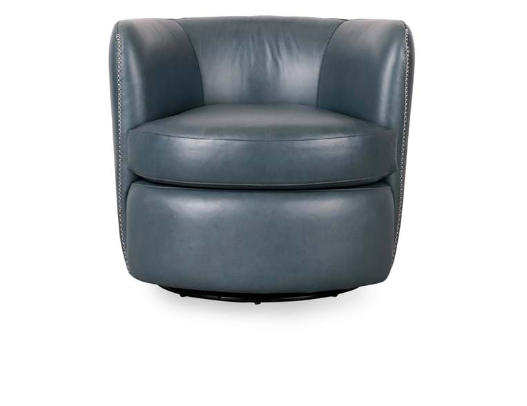 Classic Home Furniture - Bronson Swivel Accent Chair Blue MX - 53007584 - GreatFurnitureDeal