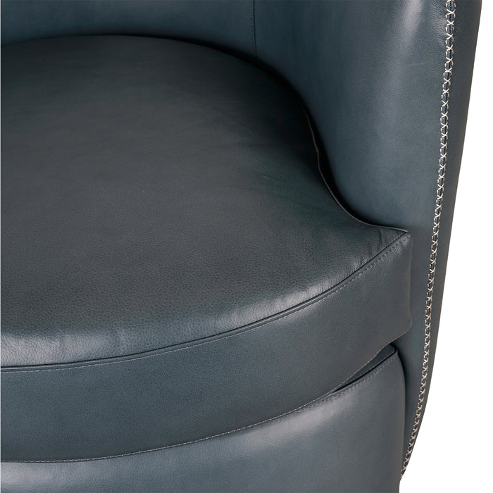 Classic Home Furniture - Bronson Swivel Accent Chair Blue MX - 53007584 - GreatFurnitureDeal