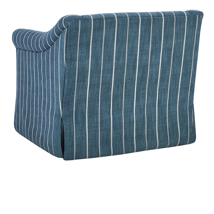 Classic Home - Lana Swivel Chair in Navy Blue - 53051282