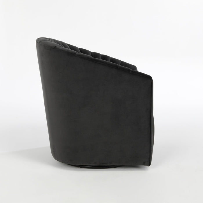 Classic Home - Arline Swivel Accent Chair in Gray - 53051366 - GreatFurnitureDeal