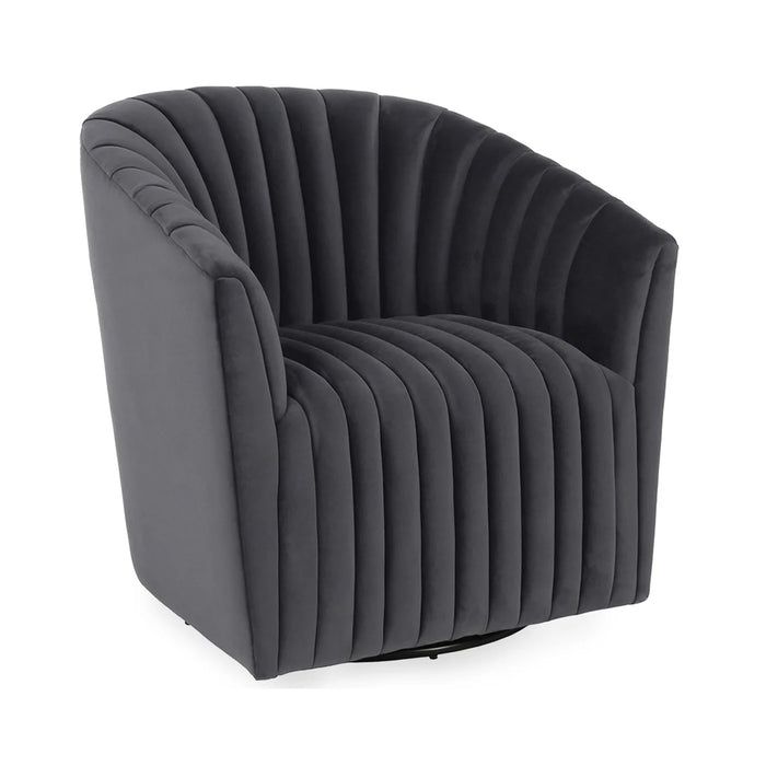 Classic Home - Arline Swivel Chair in Gray - 53051366 - GreatFurnitureDeal
