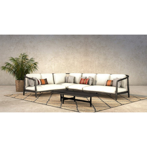 Classic Home - Aria Outdoor 4pc Sectional Black - 53051459 - GreatFurnitureDeal