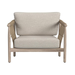 Classic Home - Leo Teak Wood Coastal Outdoor Accent Chair in Taupe - 53051567 - GreatFurnitureDeal
