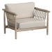 Classic Home - Leo Teak Wood Coastal Outdoor Accent Chair in Taupe - 53051567 - GreatFurnitureDeal