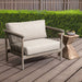 Classic Home - Leo Teak Wood Coastal Outdoor Accent Chair in Taupe - 53051567 - GreatFurnitureDeal