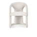 Classic Home - Archie Distressed Leather Dining Chair in Birch Cream - 53051595 - GreatFurnitureDeal