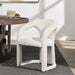Classic Home - Archie Distressed Leather Dining Chair in Birch Cream - 53051595 - GreatFurnitureDeal
