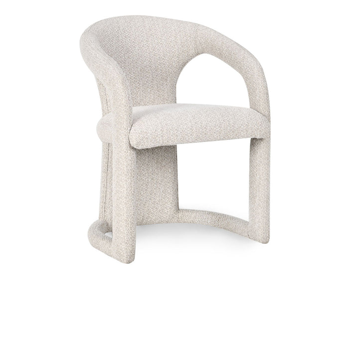 Classic Home Furniture - Archie Distressed Leather Dining Chair in Birch Cream - 53051595