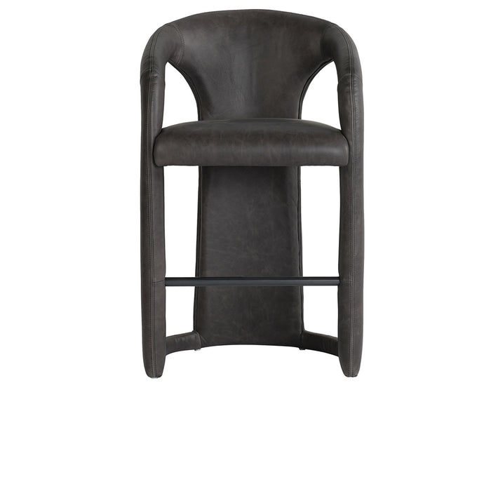 Classic Home Furniture - Archie Distressed Leather 26" Counter Stool - 53051597 - GreatFurnitureDeal