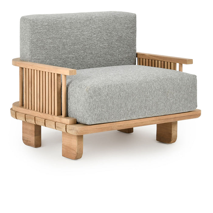 Classic Home - Hudson Outdoor Accent Chair in Natural/Gray - 53051613 - GreatFurnitureDeal