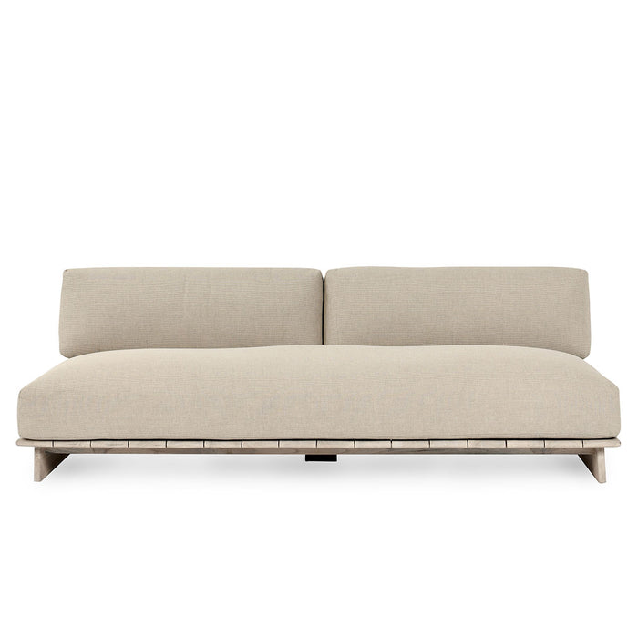 Classic Home Furniture - Livia Teak Outdoor Sofa Taupe - 53051647SF - GreatFurnitureDeal