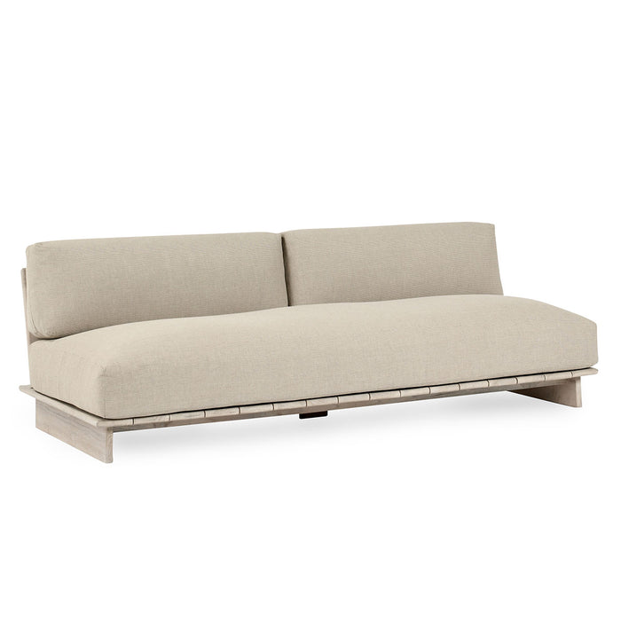 Classic Home Furniture - Livia Teak Outdoor Sofa Taupe - 53051647SF