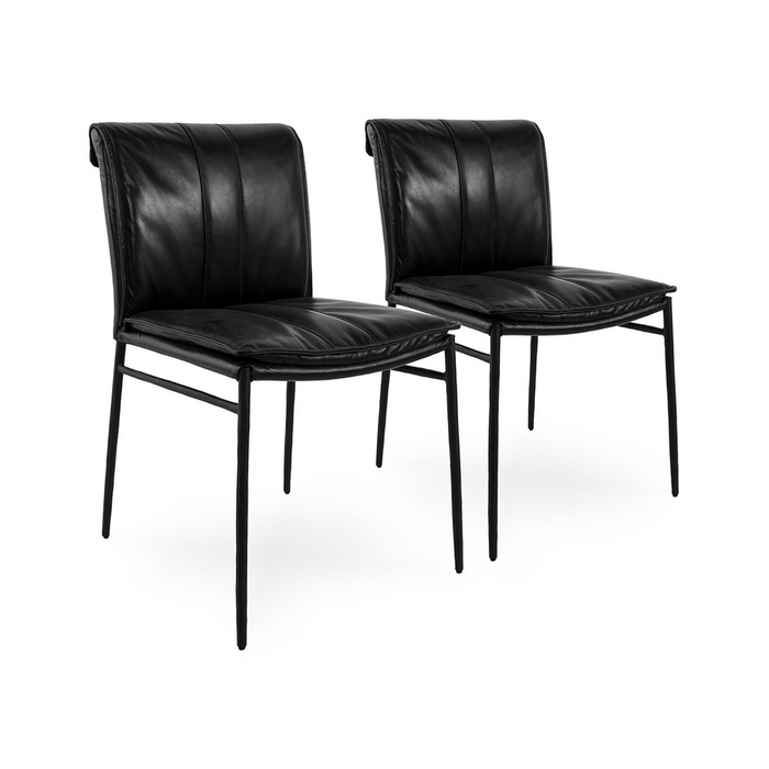 Classic Home - Mayer Dining Chair in Jet Black (Set of 2) - 53051670 - GreatFurnitureDeal