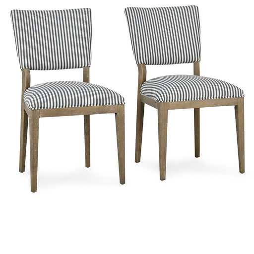 Classic Home - Phillip Upholstered Dining Chair (Set of 2) in Striped - 53051677 - GreatFurnitureDeal
