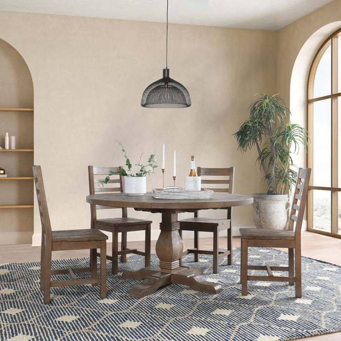 Kosas Home - Caleb Reclaimed Pine Wood Dining Chair Distressed Brown Set of 2 - 53051679 - GreatFurnitureDeal