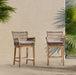 Classic Home - Valerie Outdoor Teak Wood Counter Chair - 53051688 - GreatFurnitureDeal