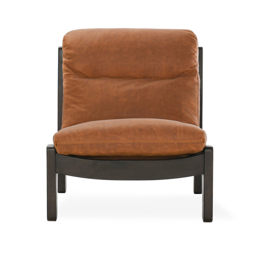 Classic Home Furniture - Owen Leather Accent Chair Maple Brown - 53051705 - GreatFurnitureDeal