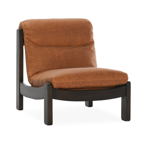 Classic Home Furniture - Owen Leather Accent Chair Maple Brown - 53051705 - GreatFurnitureDeal