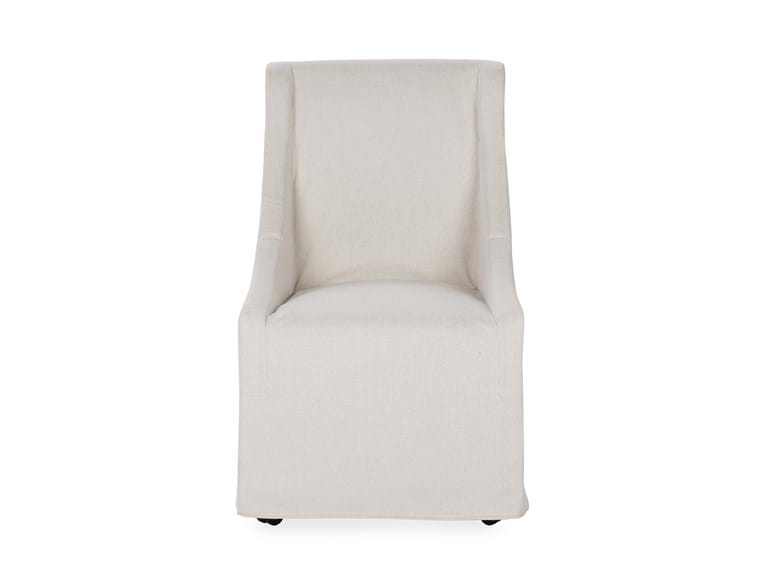 Classic Home - Warwick Upholstered Rolling Dining Chair in Sandy Tan (Set of 2) - 53051734 - GreatFurnitureDeal