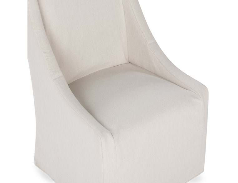 Classic Home - Warwick Upholstered Rolling Dining Chair in Sandy Tan (Set of 2) - 53051734 - GreatFurnitureDeal