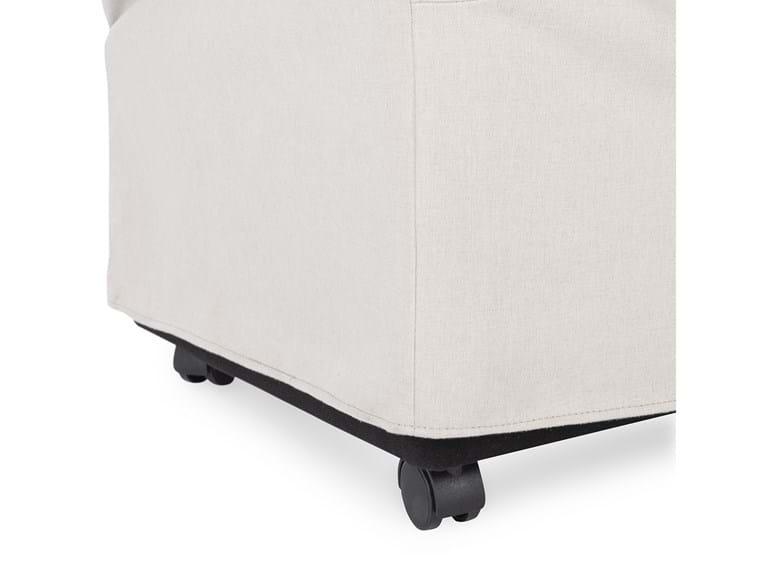 Classic Home - Warwick Upholstered Rolling Dining Chair in Sandy Tan (Set of 2) - 53051734 - GreatFurnitureDeal